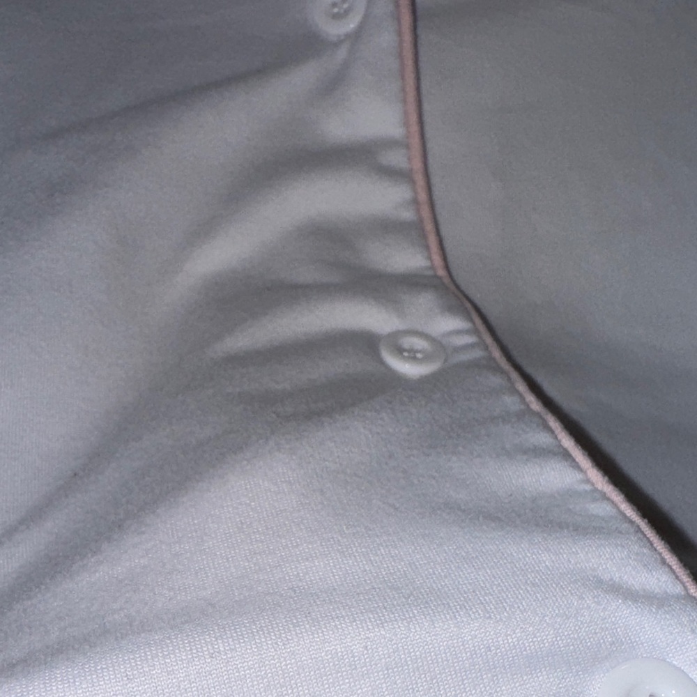 Rae Dunn-  Bride Pajama Set White Pink Trim Size Large - Picture 12 of 17